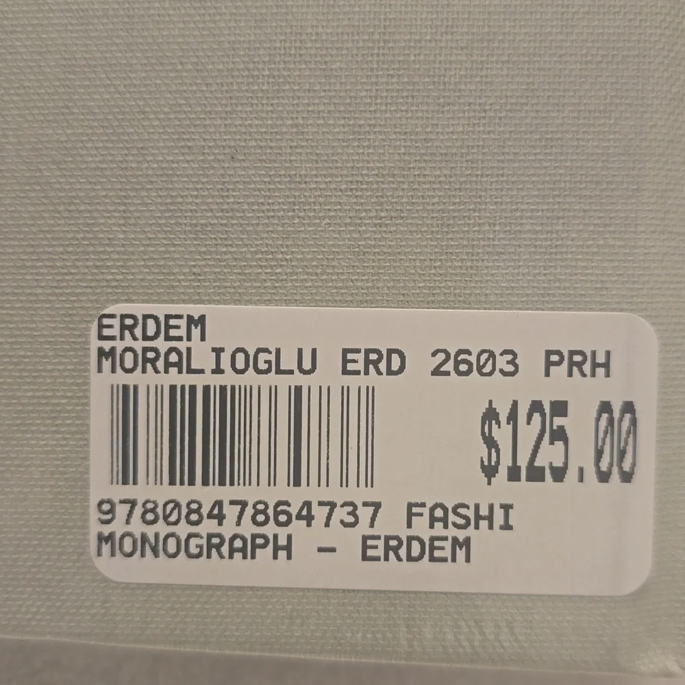 ERDEM, The Book, Retail Price $125.00 USD